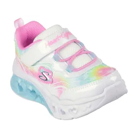 Skechers Flutter Heart Lights Sneakers White Multicolor Seamless grip