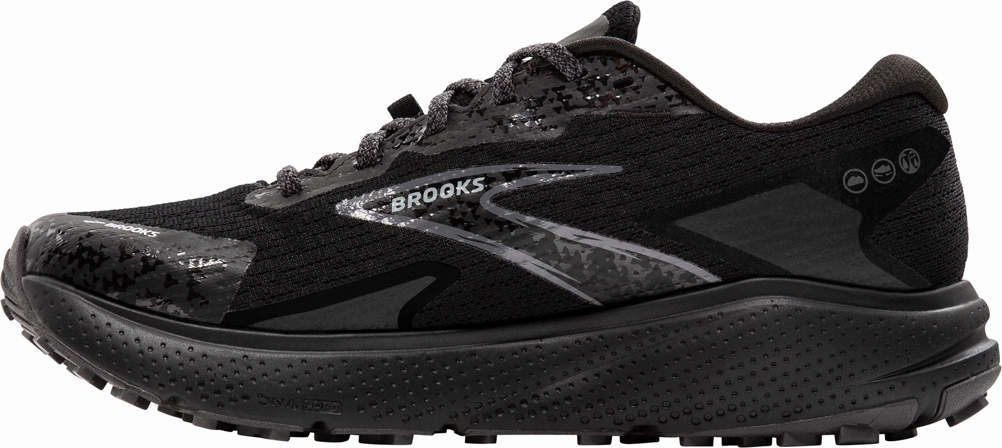 Brooks Divide 5 GORE-TEX Mens Trail Running Shoes - Black Unisex Appeal