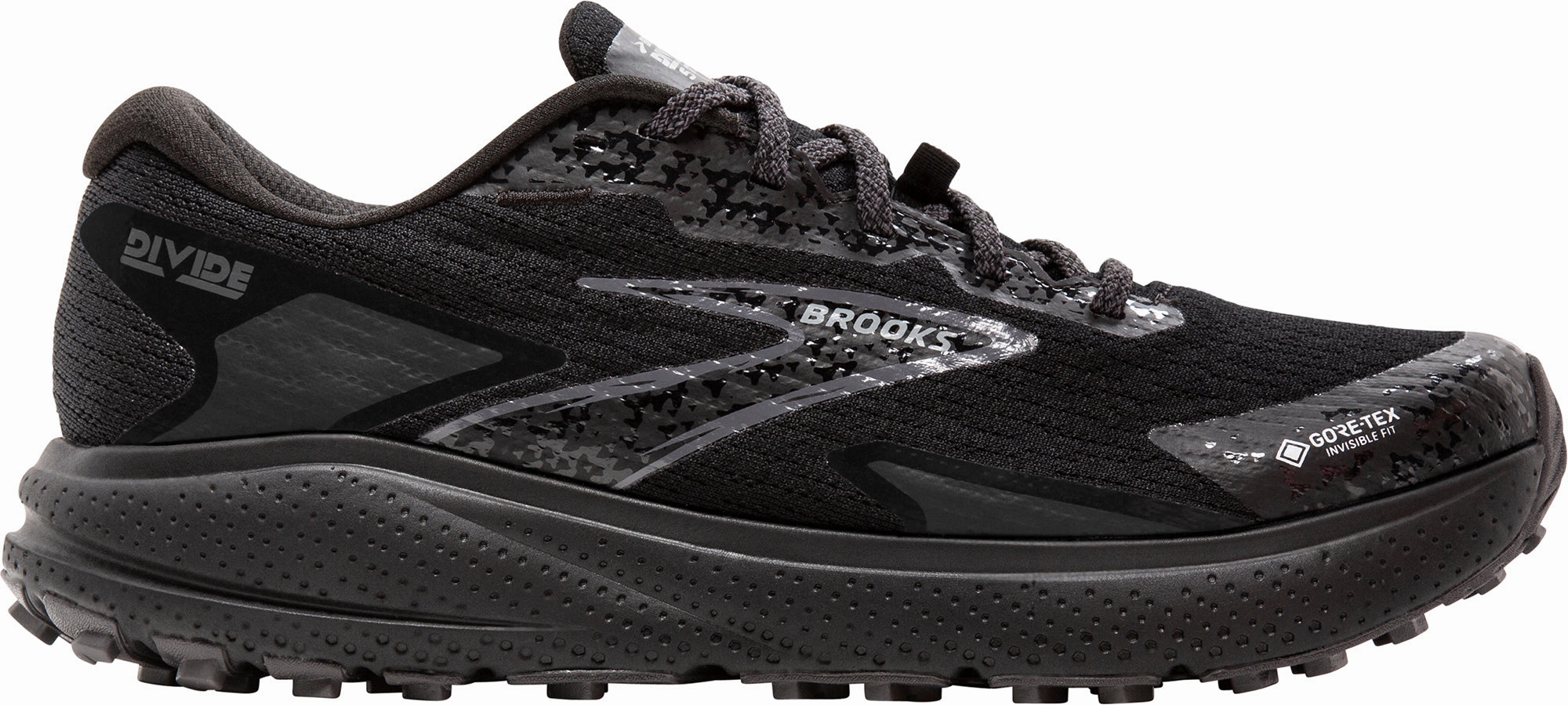 Fabric Brooks Divide 5 GORE-TEX Mens Trail Running Shoes - Black