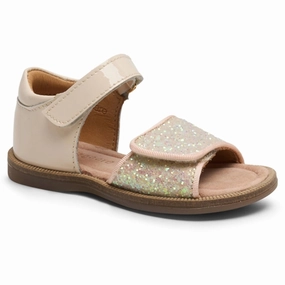 Bisgaard Aida Sandal Patent Vanilla Textile Lining Elegant