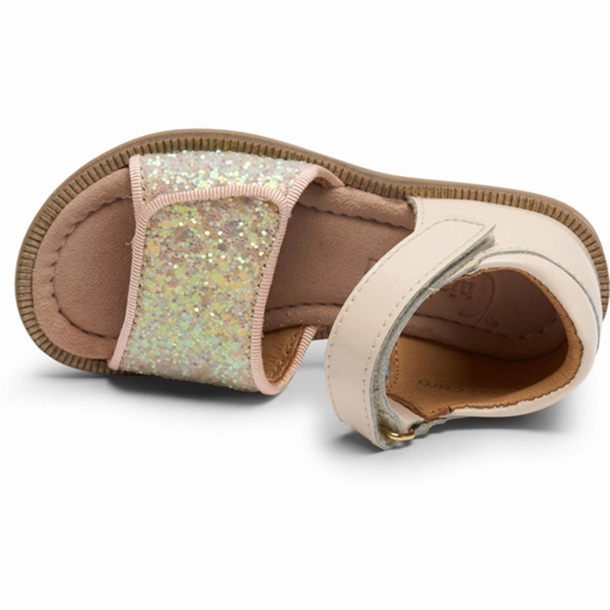 MoistureWicking Bisgaard Aida Sandal Patent Vanilla