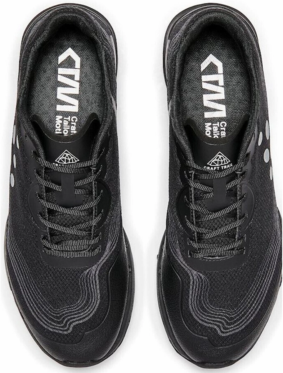 Craft OCRxCTM Vibram Elite Mens Trail Running Shoes - Black Compression Web Aerobic Efficiency