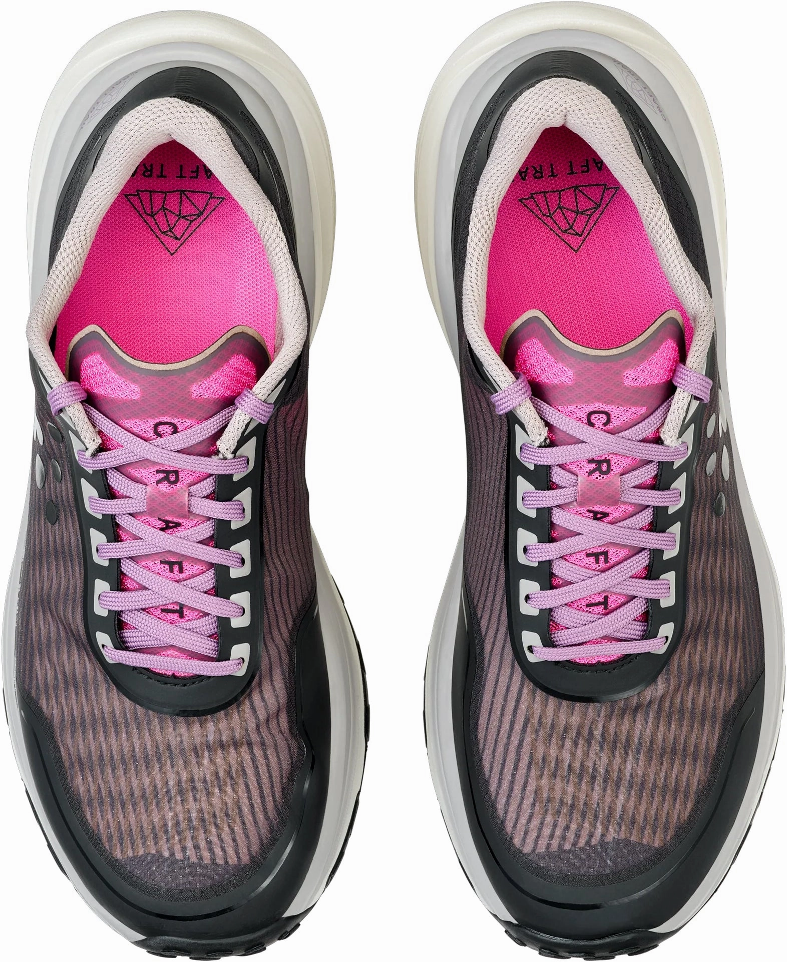 Craft Pure Womens Trail Running Shoes - Black Traction pattern daily wearers