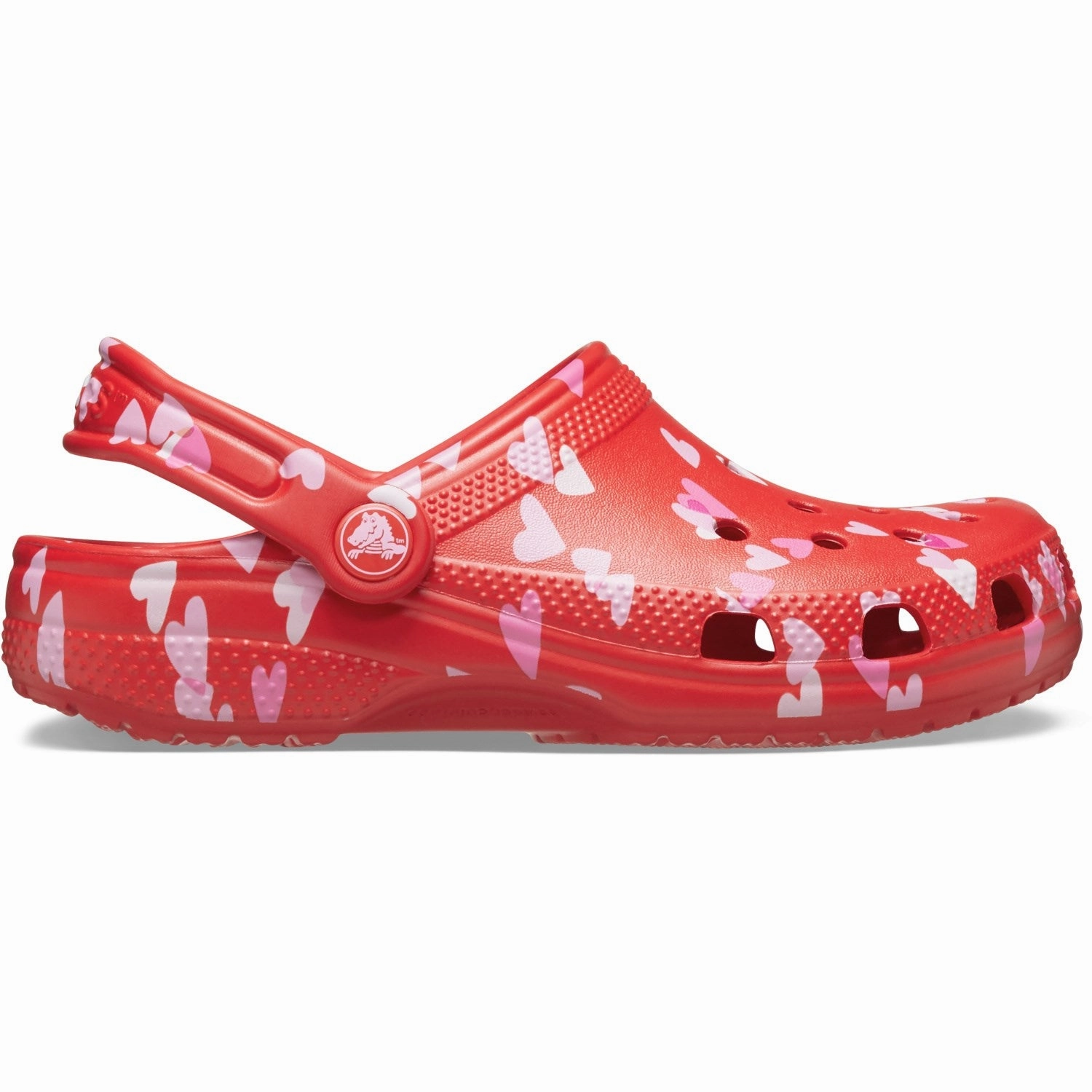 Crocs Cherry Red Classic VDay Clog Arch support