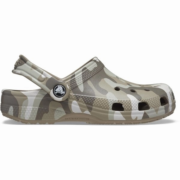 Outdoor Footwear Crocs Classic Camo Clog Mushroom/Multi