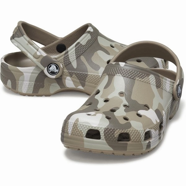 Simple Feel Ergonomic Contour Shape Crocs Classic Camo Clog Mushroom/Multi