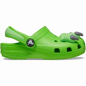 Full Range Crocs Classic I AM Dinosaur Clog Green Slime
