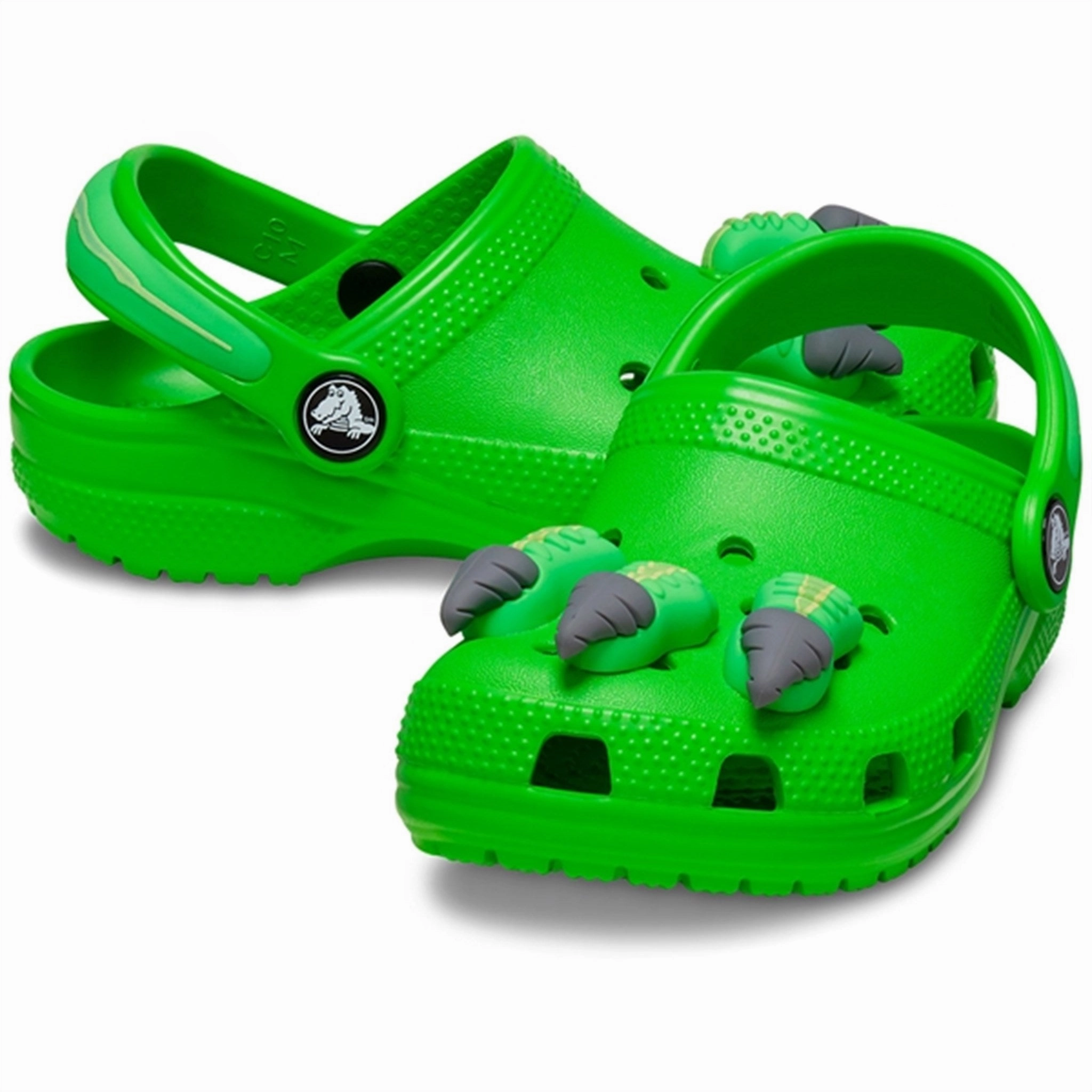Crocs Classic I AM Dinosaur Clog Green Slime Bacteria Inhibiting Liner Footwear for Active Lifestyle