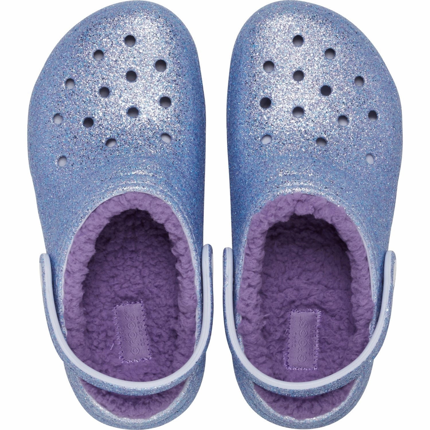 Shock absorption Crocs Frosted Glitter Classic Lined Glitter Clog