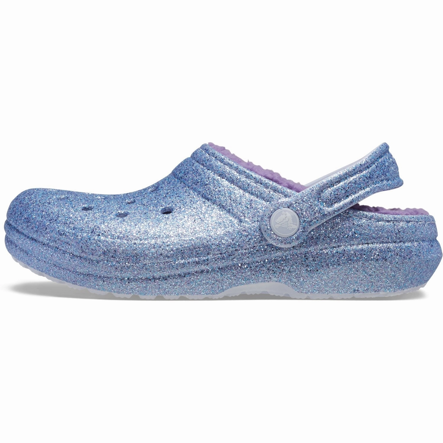 Crocs Frosted Glitter Classic Lined Glitter Clog Classic Sandals Canvas