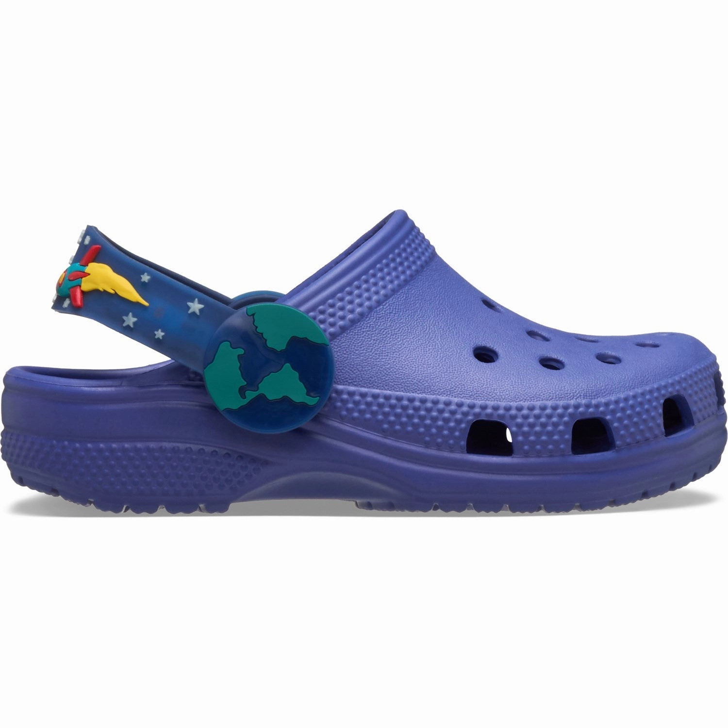 Crocs Frosted Grape Classic Imagination Lights Backstrap Clog Slip Resistant Comfortable Beach Footwear