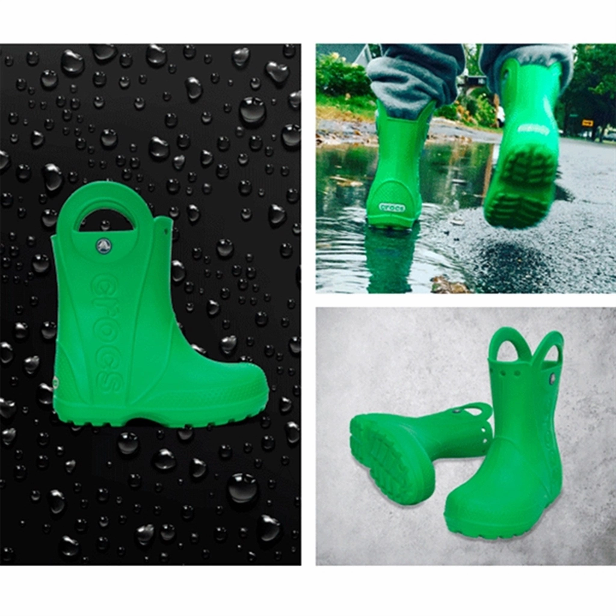 Crocs Handle It Rain Boots Grass Green Sporty Energy Return Technology