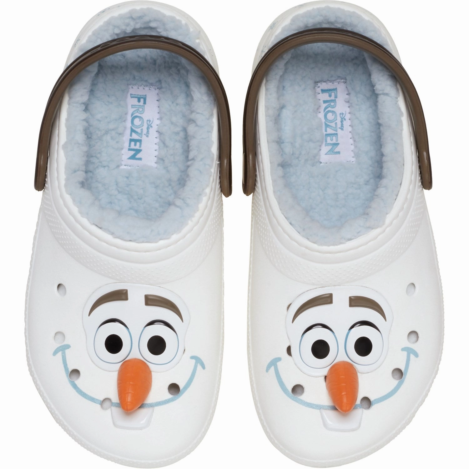 Lightweight Comfort Crocs Multi Frozen Olaf Lined Classic Clog