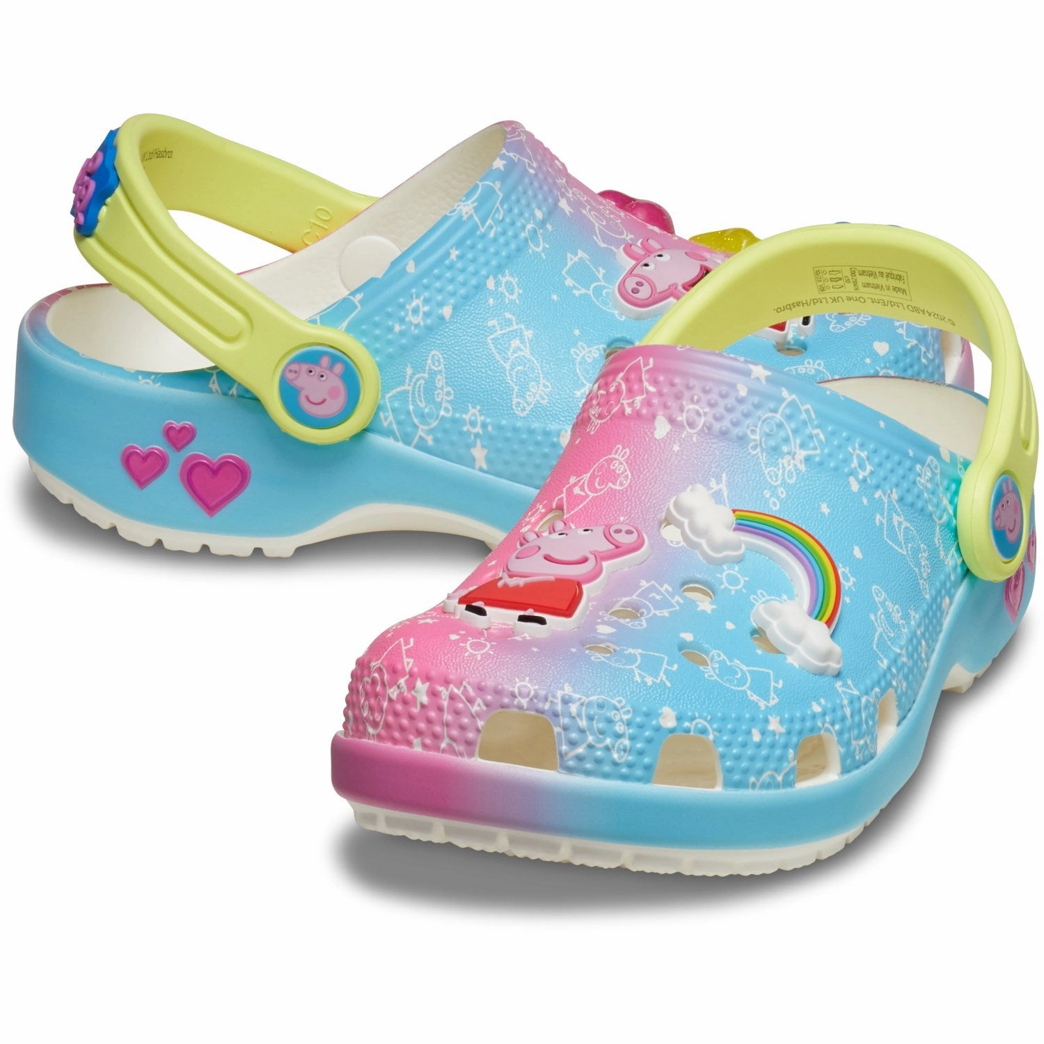 Foot Health Crocs Multi Peppa Pig Classic Clog T