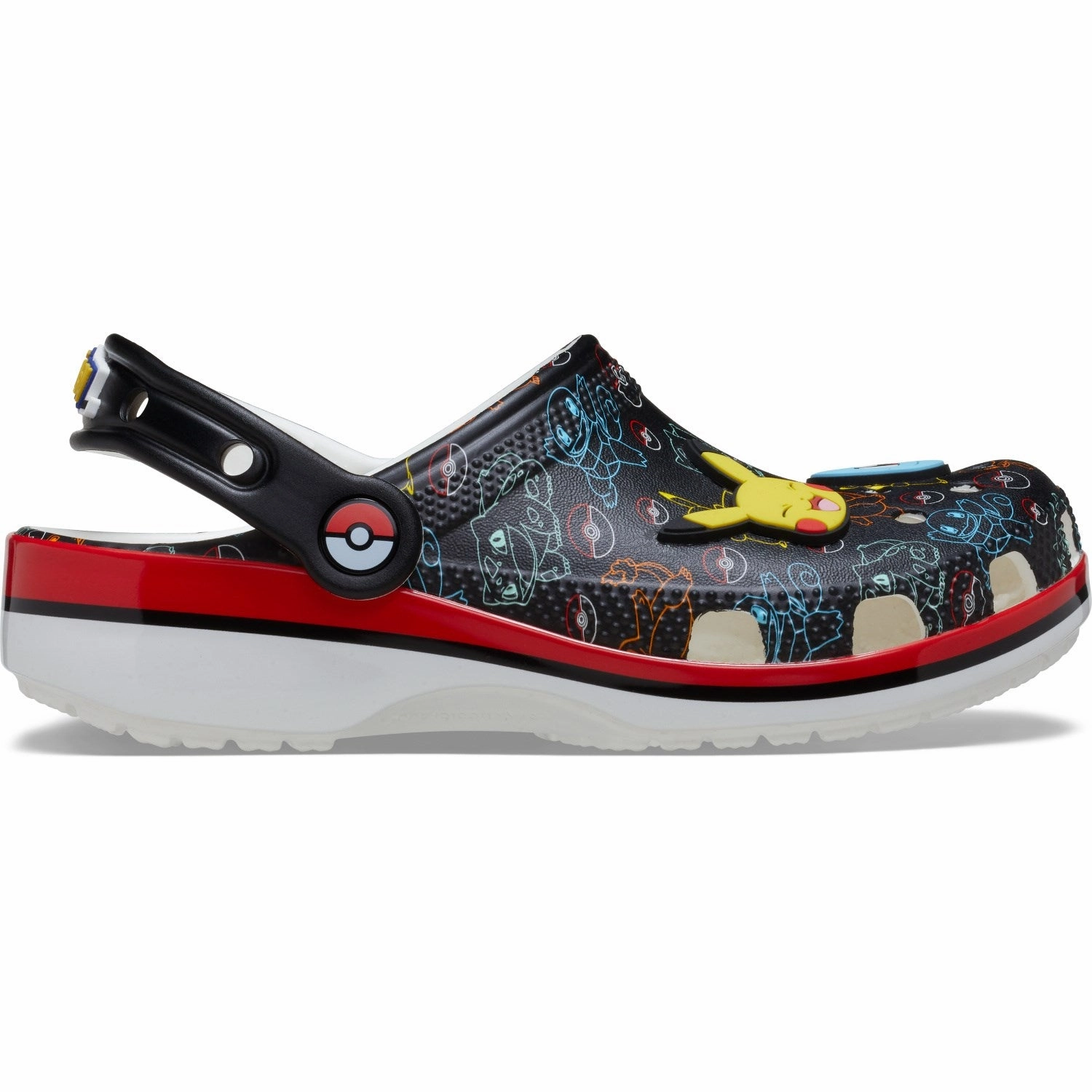 Footwear for Summer Canvas Crocs Multi Pokemon Print Classic Clog