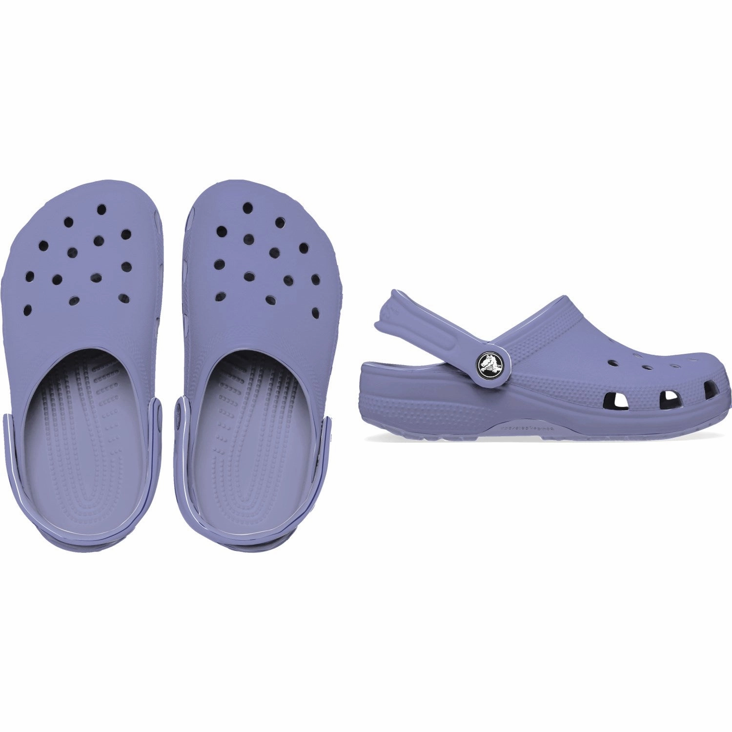 Crocs Mystic Purple Classic Clog Flex Motion Versatile Walking Shoes