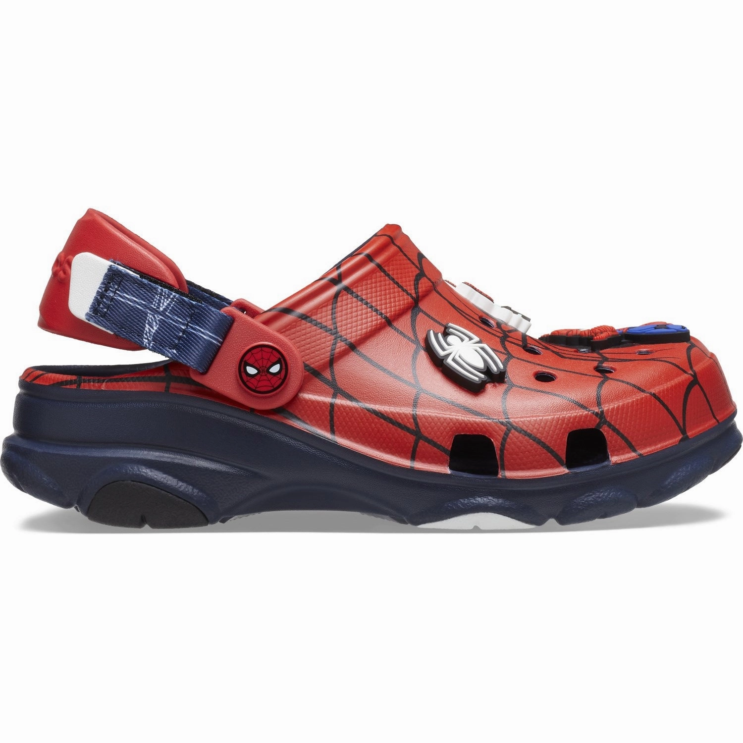 Crocs Navy Spider-Man All-Terrain Clog platform sandals Flexible Grooves