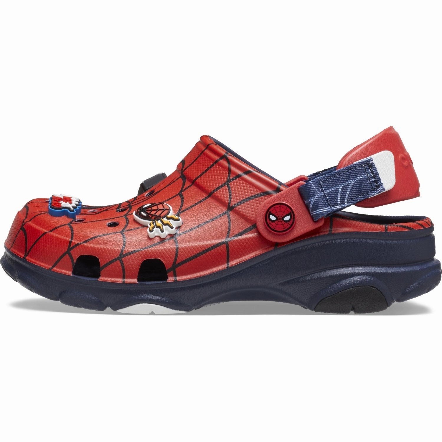 Ergonomic Contour Shape Light Fit Crocs Navy Spider-Man All-Terrain Clog