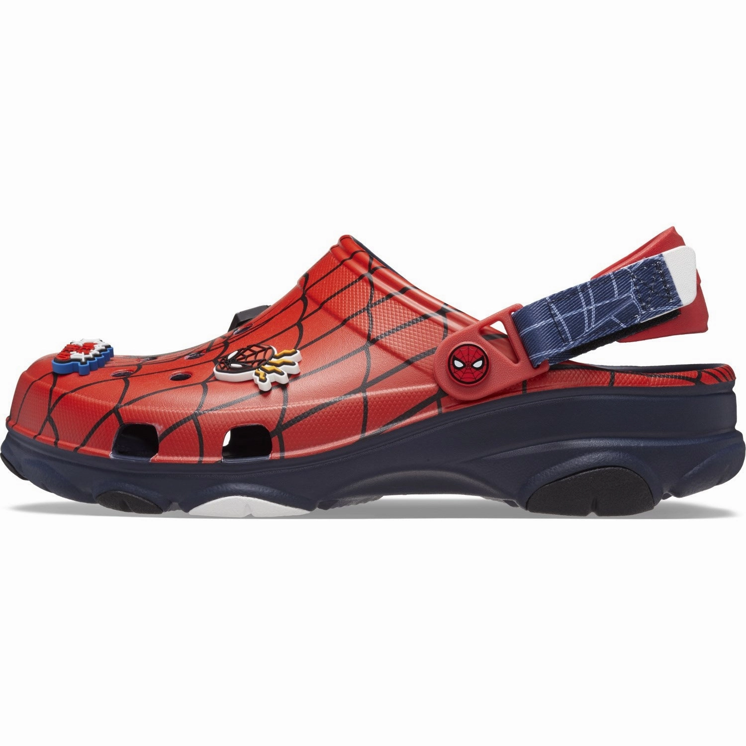 Crocs Navy Spider-Man All-Terrain Clog Quick Wear Comfortable Vacation Sandals