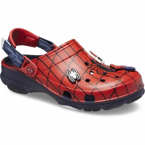 Crocs Navy Spider-Man All-Terrain Clog Rapid Evaporation Fabric Contoured Arch Shape