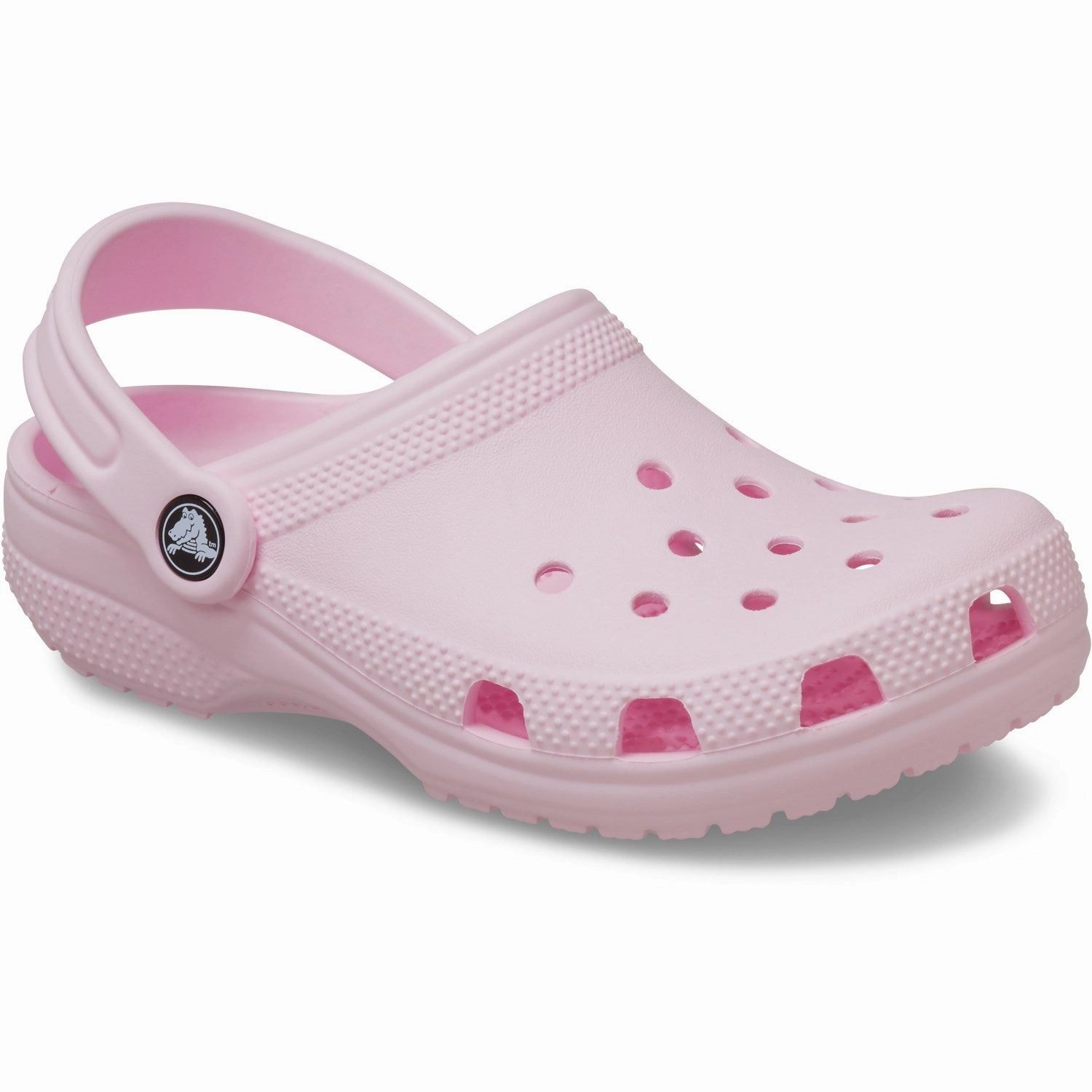 Crocs Pink Milk Classic Clog Ventilation Channel Design