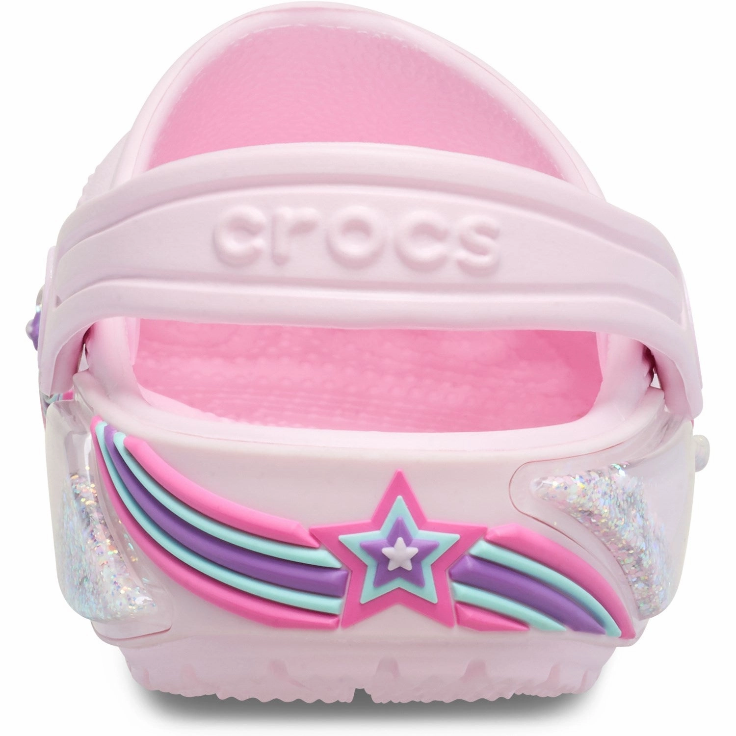 Crocs Pink Milk Classic Star Sprinkel Shaker Clog Outdoor Relaxation Shoes