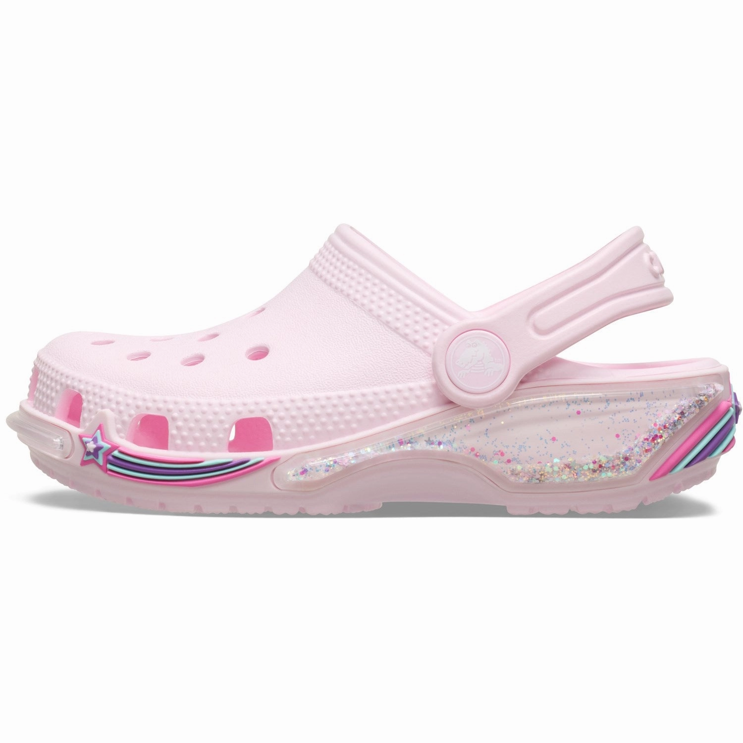 Crocs Pink Milk Classic Star Sprinkel Shaker Clog Casual Appeal