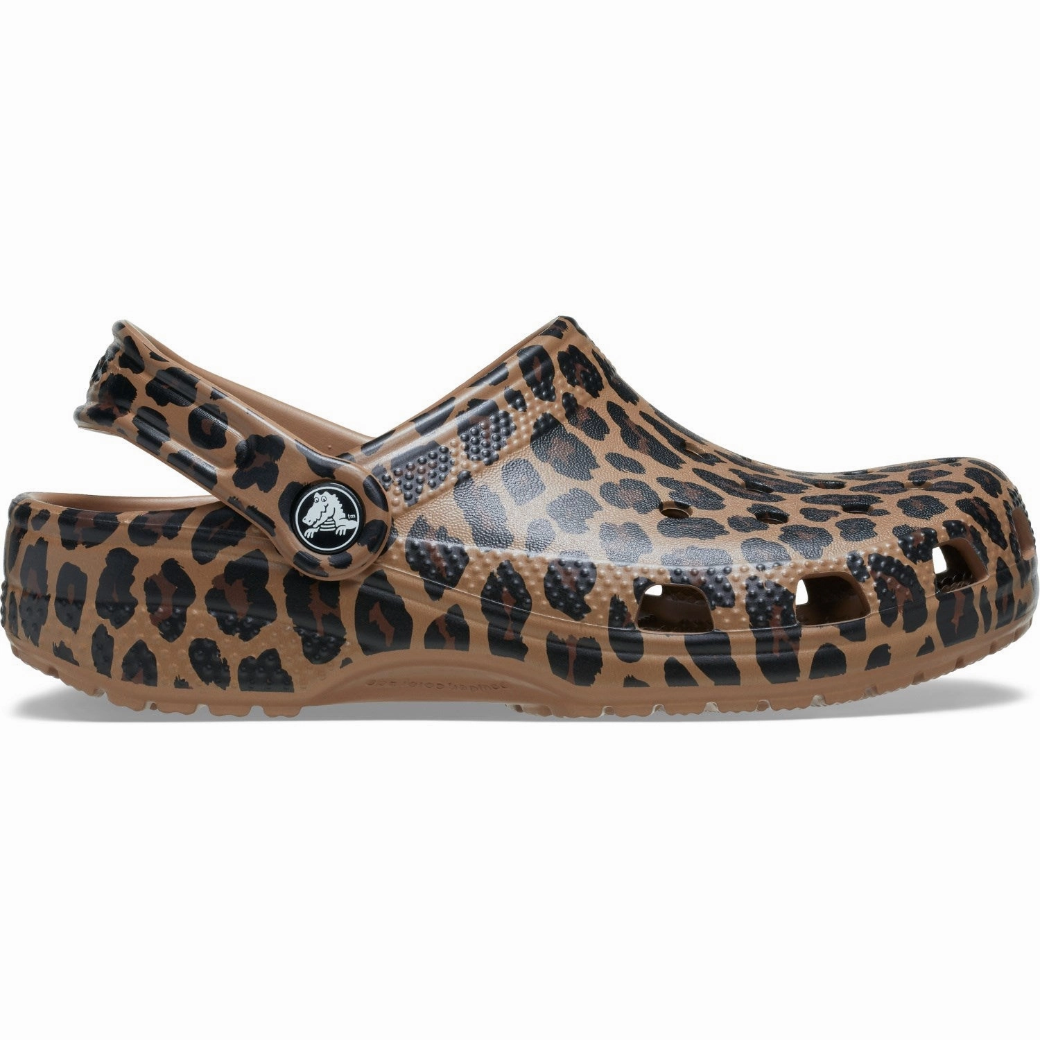 Anti Friction Lining Chic Vacation Sandals Crocs Sepia/Leopard Classic Animal Clog