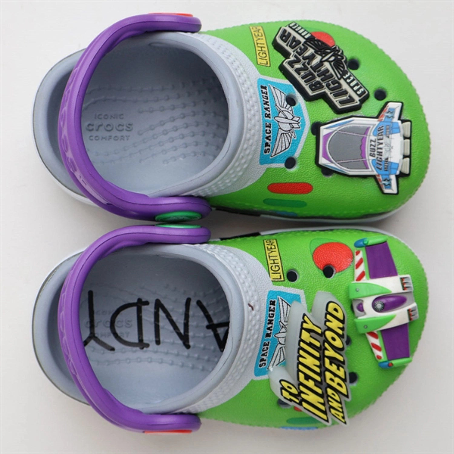 Air Touch Crocs Toy Story Buzz Classic Clog K Blue Grey