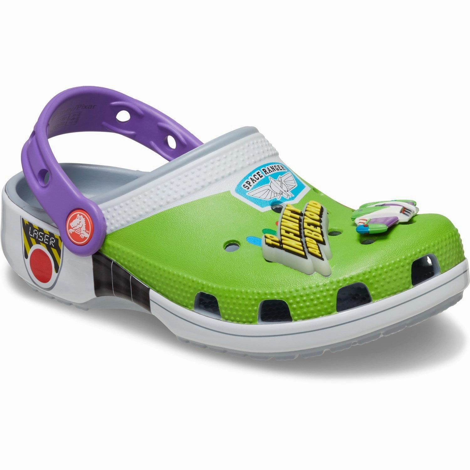 Cushioned Comfort Anatomical Toe Ridge Crocs Toy Story Buzz Classic Clog K Blue Grey