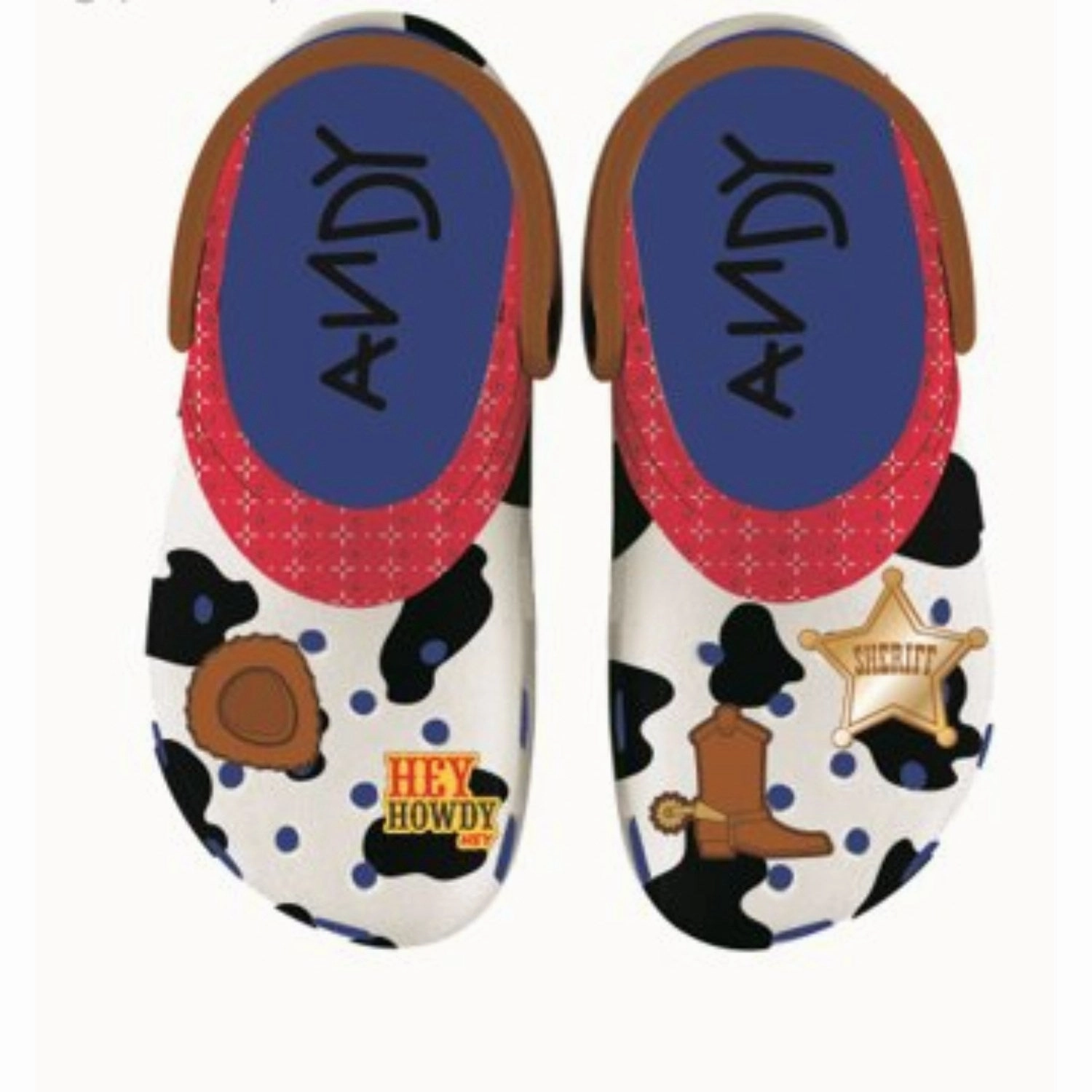 Microfiber Lining Crocs Toy Story Woody Classic Clog Blue Jean