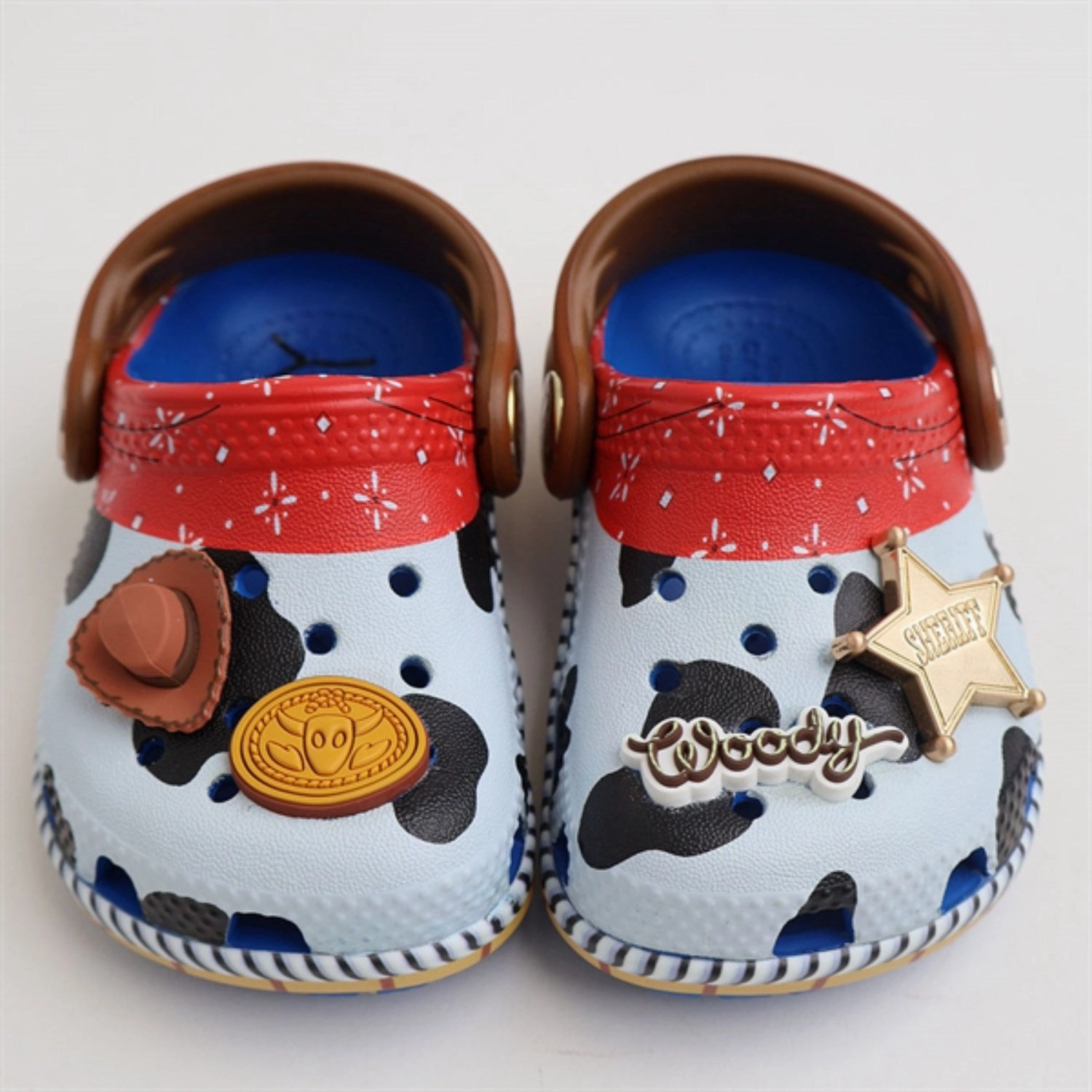 Crocs Toy Story Woody Classic Clog Blue Jean flexible shoes Functional Footwear