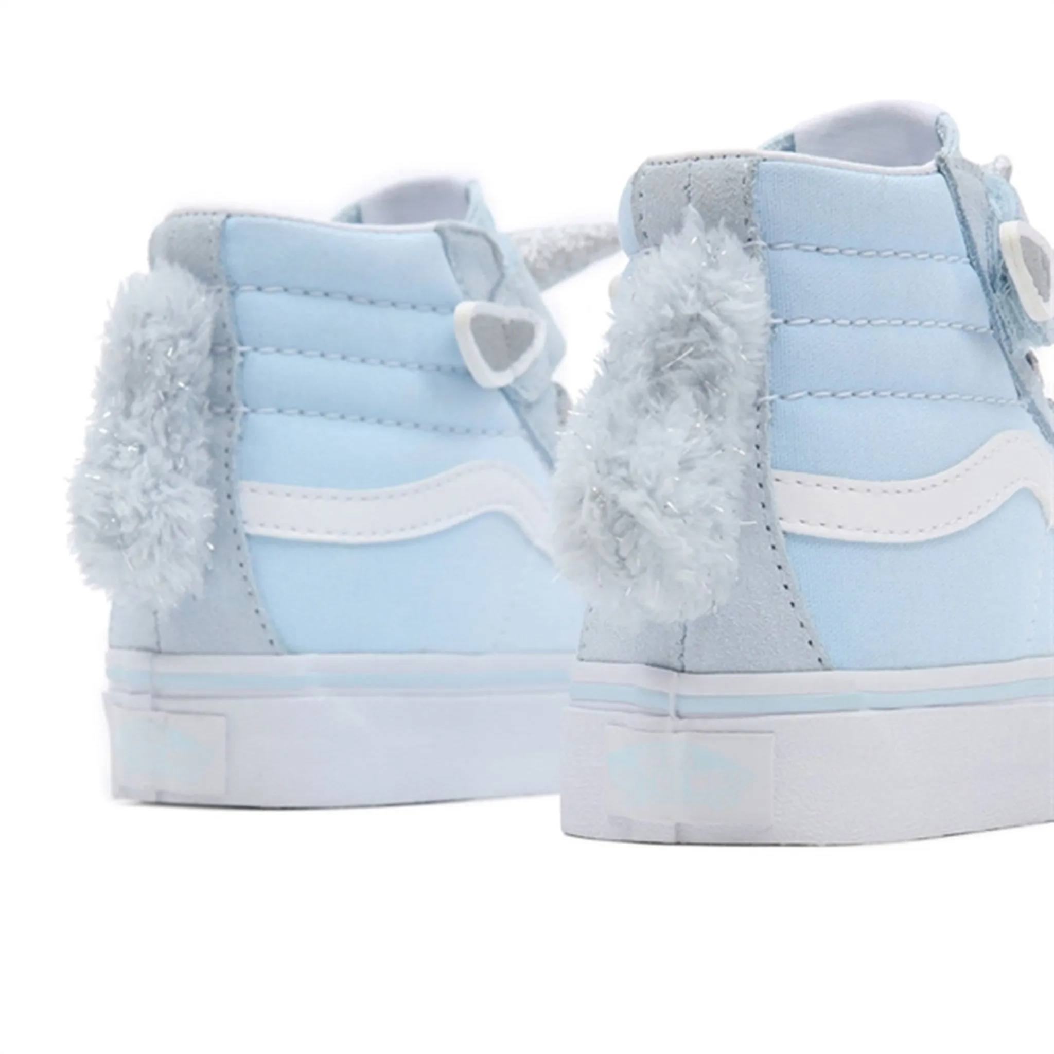 Dynamic silhouette VANS SK8 Hi Unicorn Delicate Blue Silver Shoes