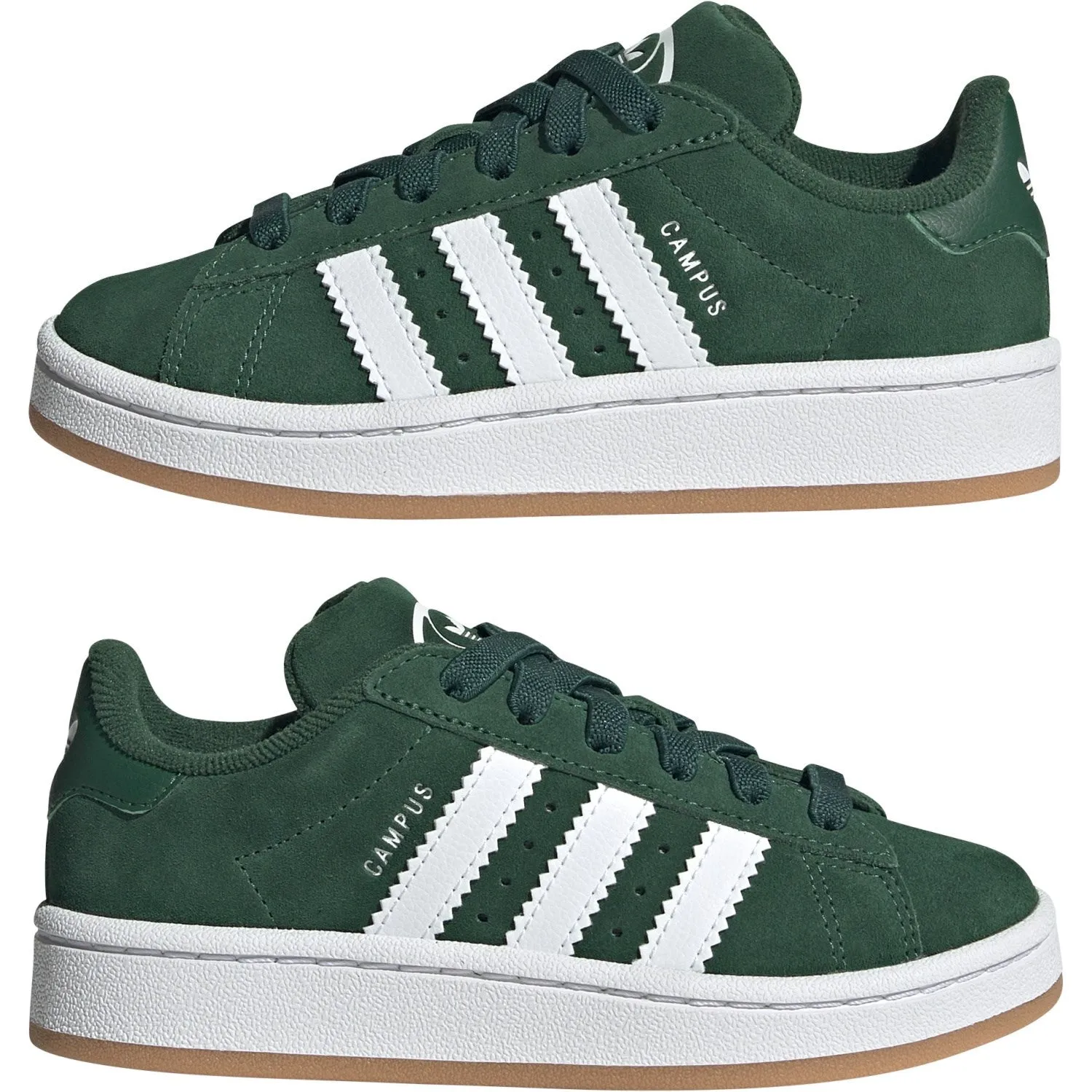 adidas Originals Dark Green / Cloud White / Gum Campus 00S El C Sneakers Smart Performance Hybrid Cushioning