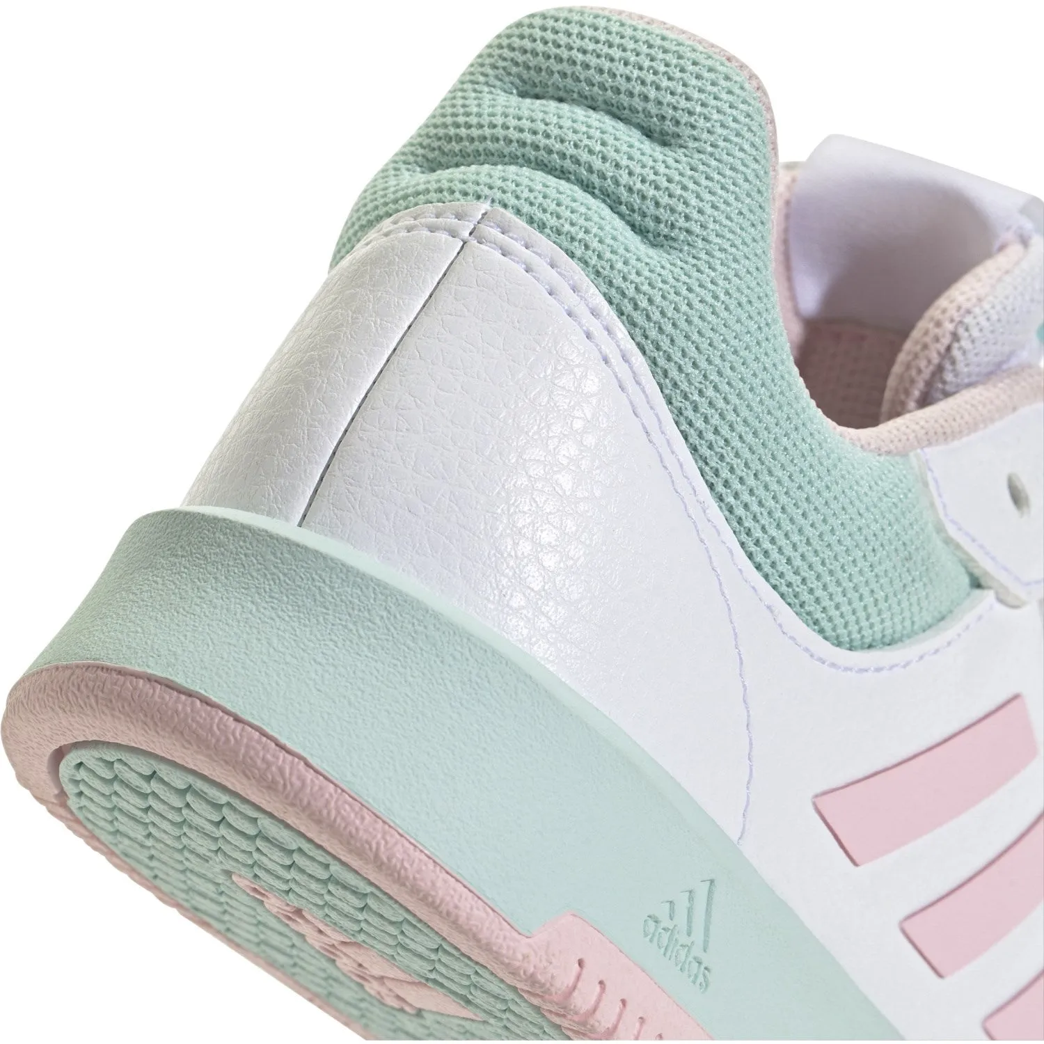 adidas Originals Ftwr White/Clear Pink/Semi Flash Aqua Tensaur Sport 2.0 K Sneakers Ground Contact Sole Comfort Lifestyle