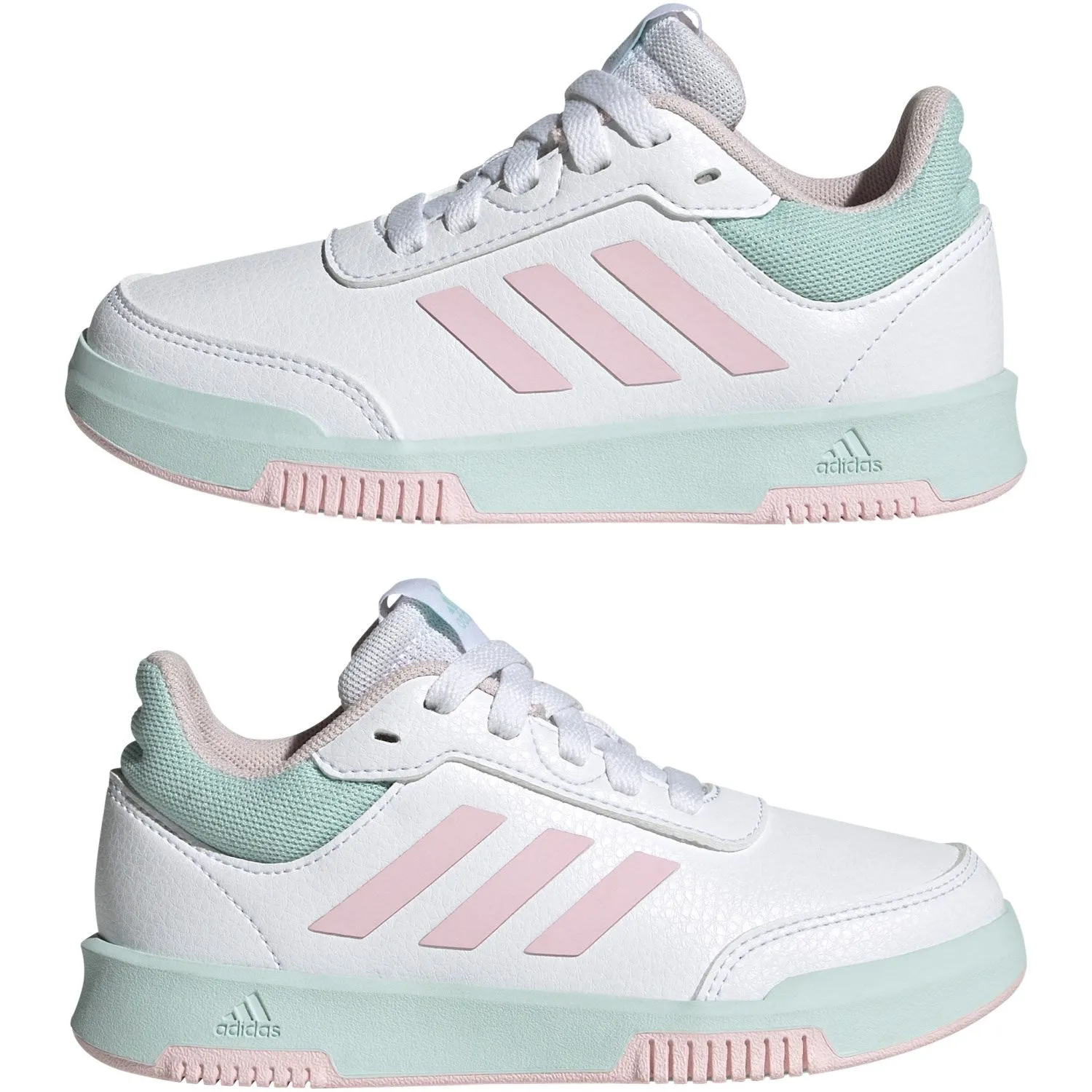 adidas Originals Ftwr White/Clear Pink/Semi Flash Aqua Tensaur Sport 2.0 K Sneakers Any Outfit Fast Wear