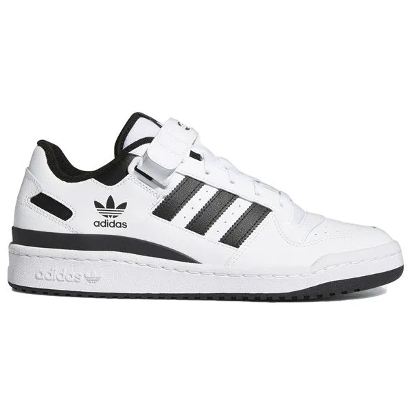 adidas Basketball Forum Low C Sneakers White / Core Black Breathable Knit Upper Dynamic Control