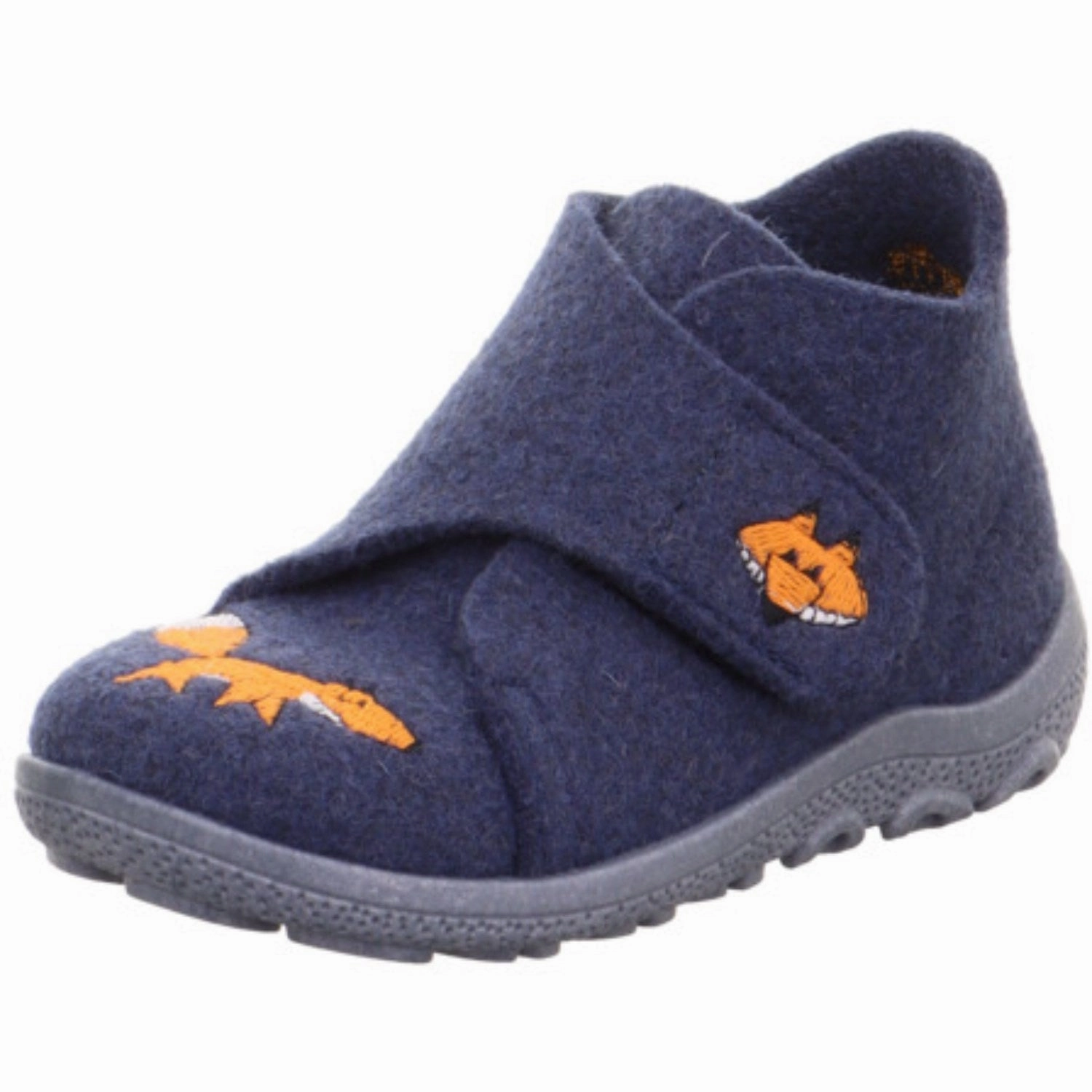 Reinforced Stitching Foam Midsole Superfit Blue/Orange Happy Octi Slippers With Warm Lining