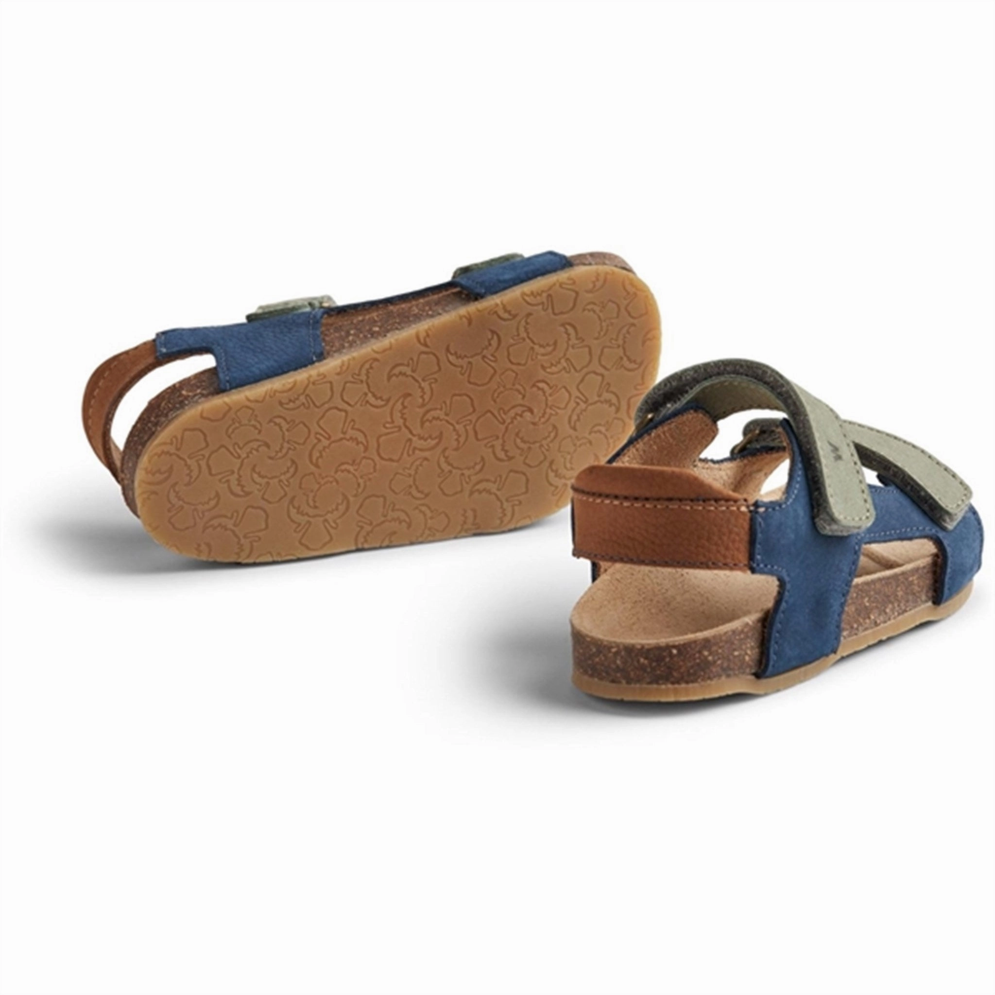 Wheat Sandal Cork Open Toe Corey Blue Easy Use Cushioned heel