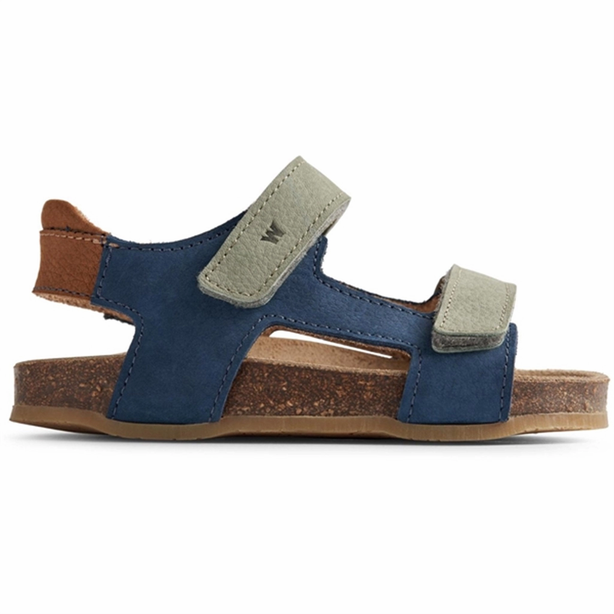 Wheat Sandal Cork Open Toe Corey Blue Multi sport