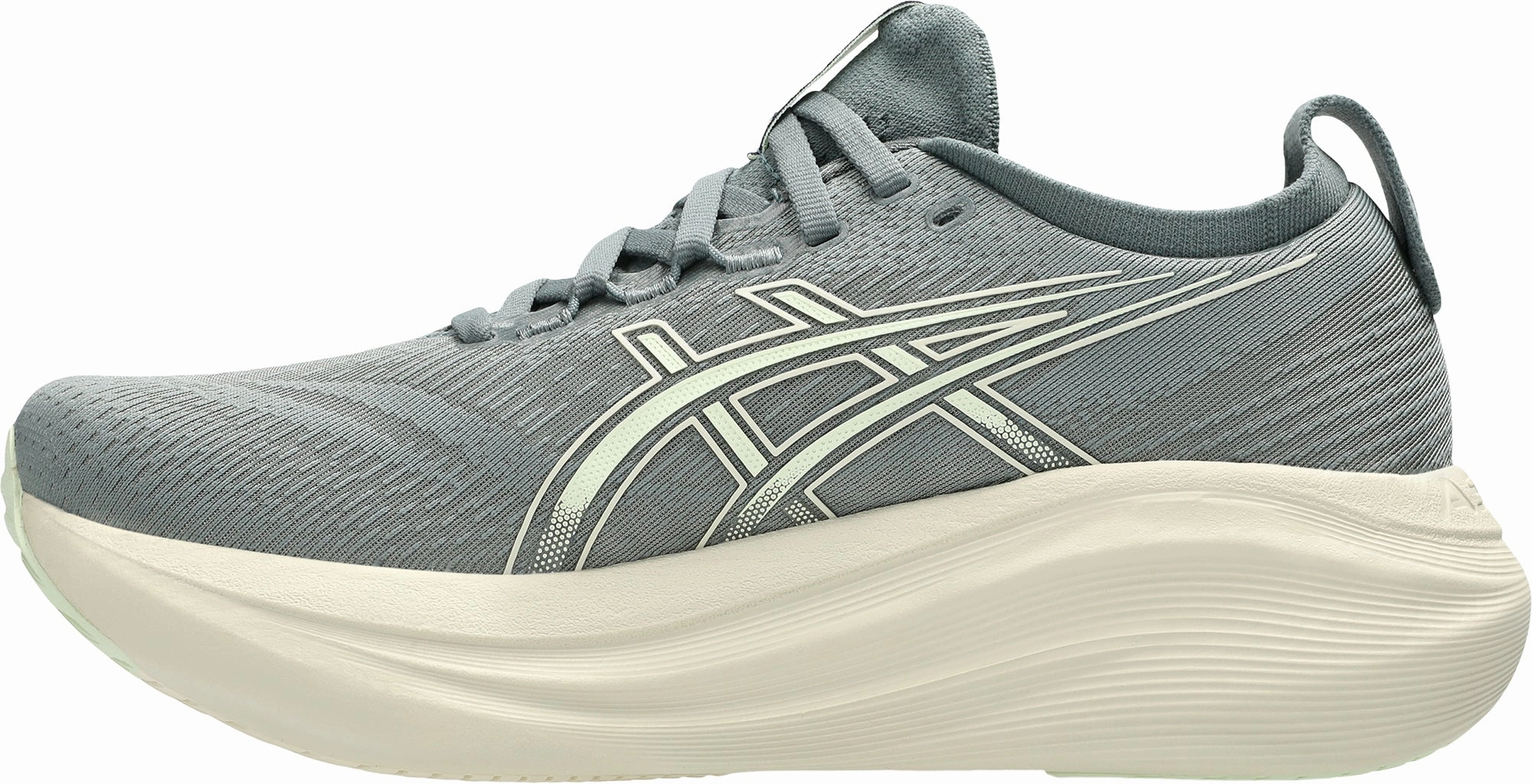 Asics Gel Nimbus 27 Womens Running Shoes - Grey Slippery Surface Running