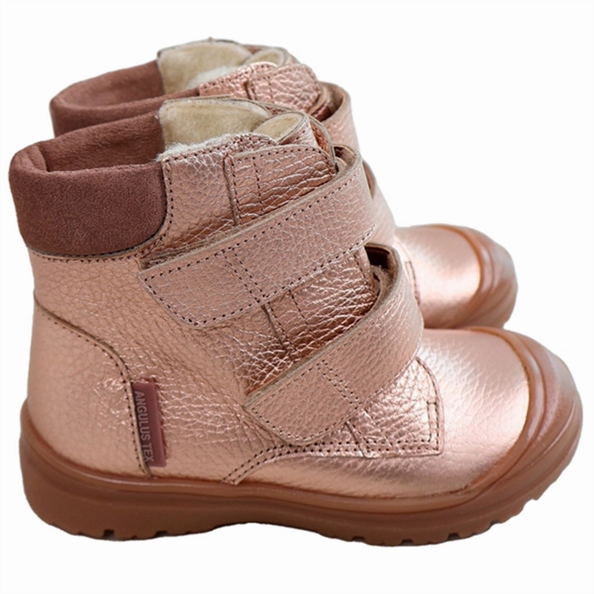 Light Touch Blossom Jog Angulus Starter Tex Boots With Velco Ligth Copper/Pale Mauve