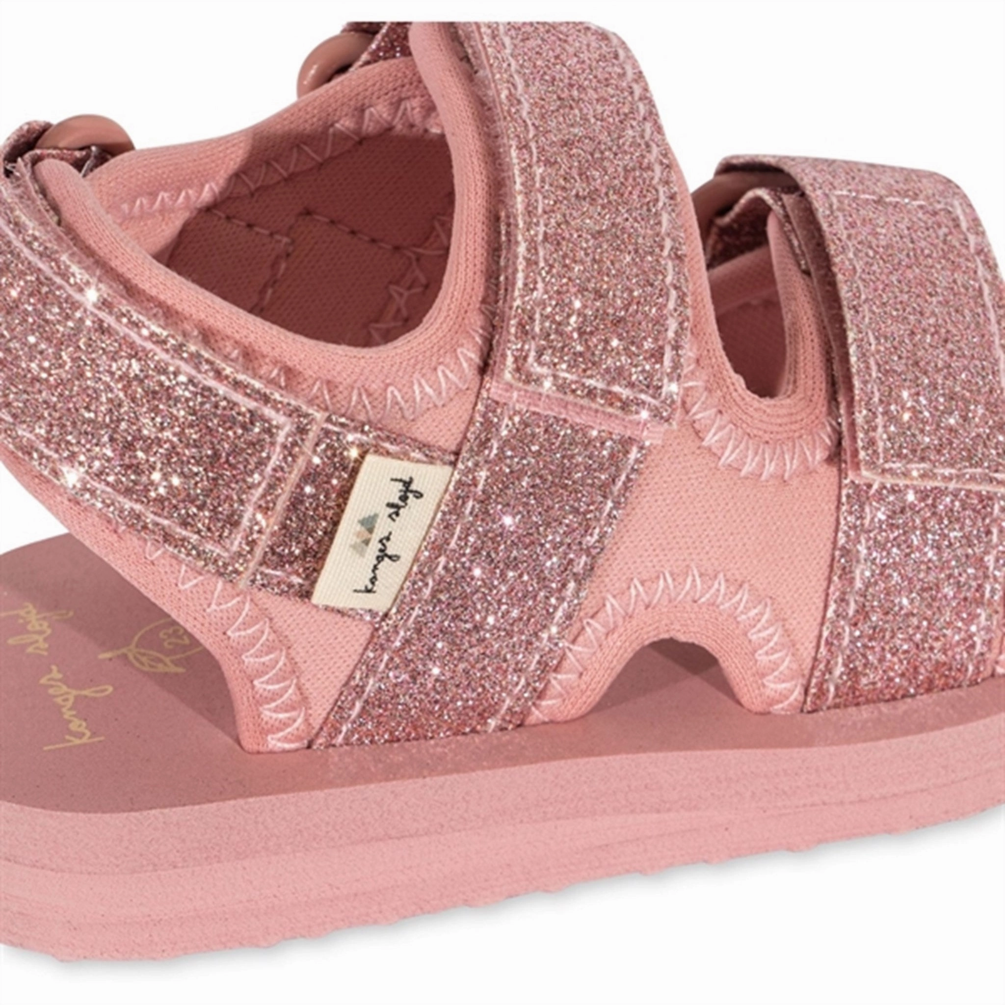 Relaxed Shoes Fashion-forward style Konges Sl?jd Sun Sandal Glitter Mellow Rose