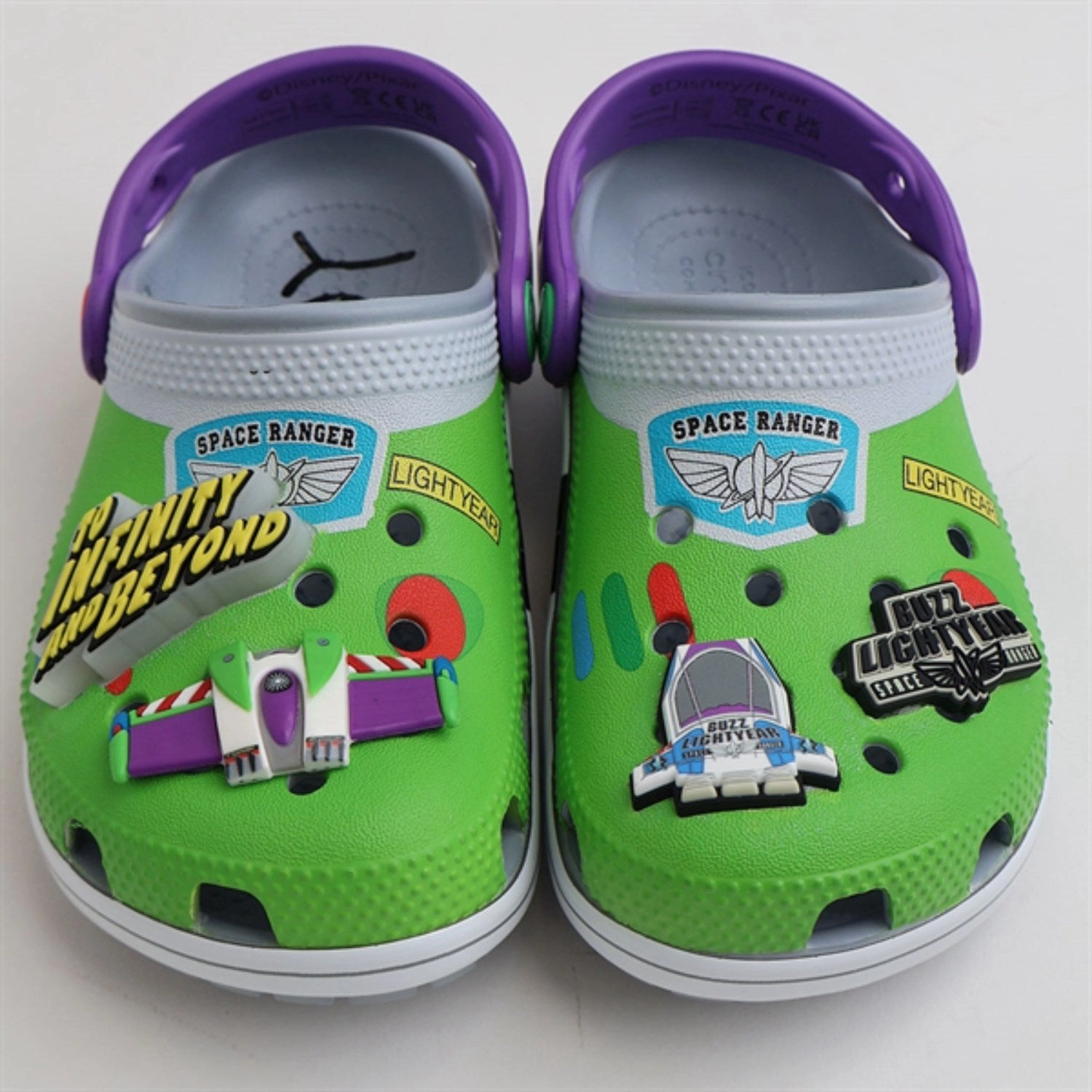 Crocs Toy Story Buzz Classic Clog K Blue Grey Water Friendly Construction Sleek Footwear