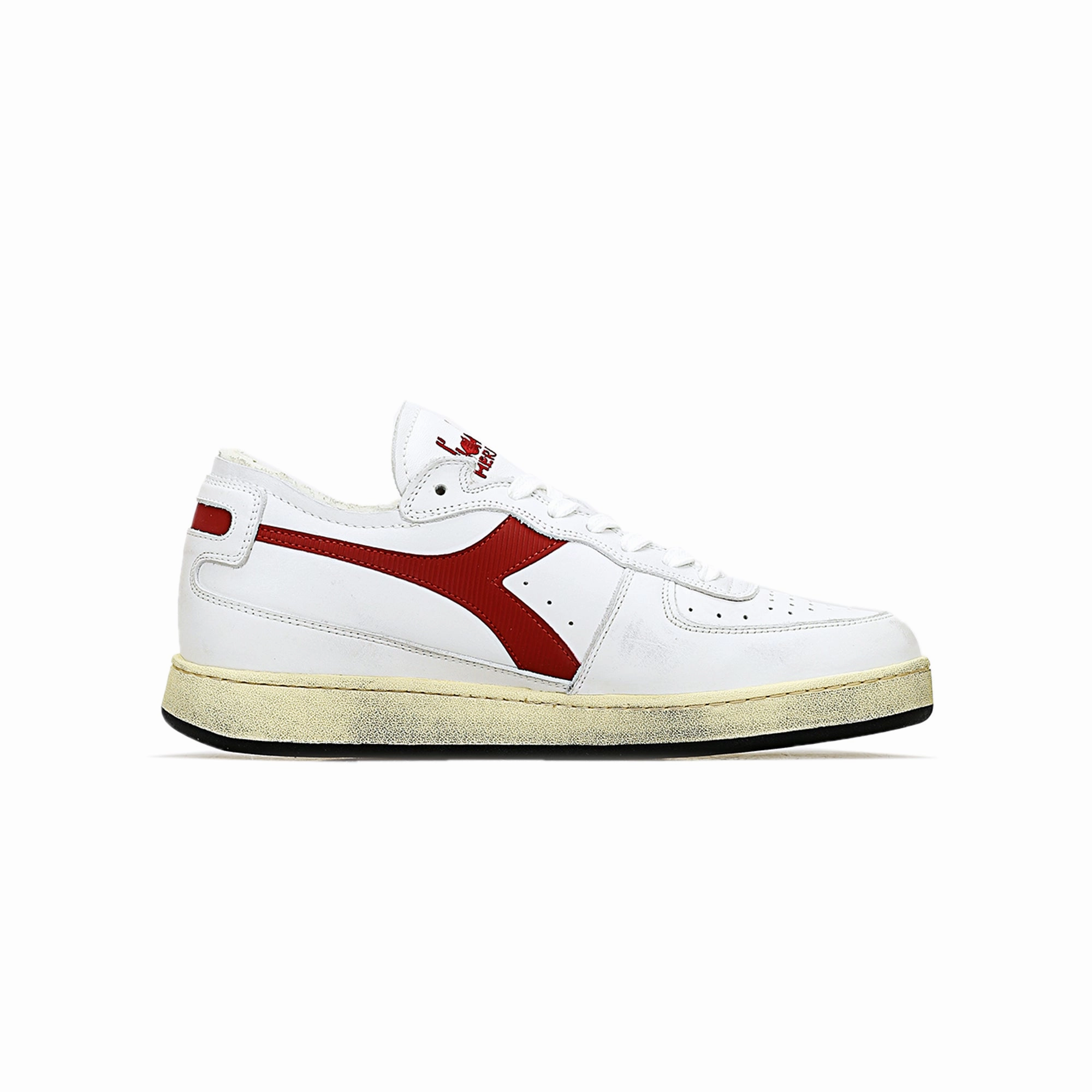 Diadora Mens Mi Basket Row Cut Shoes Sweat Control Toe box space