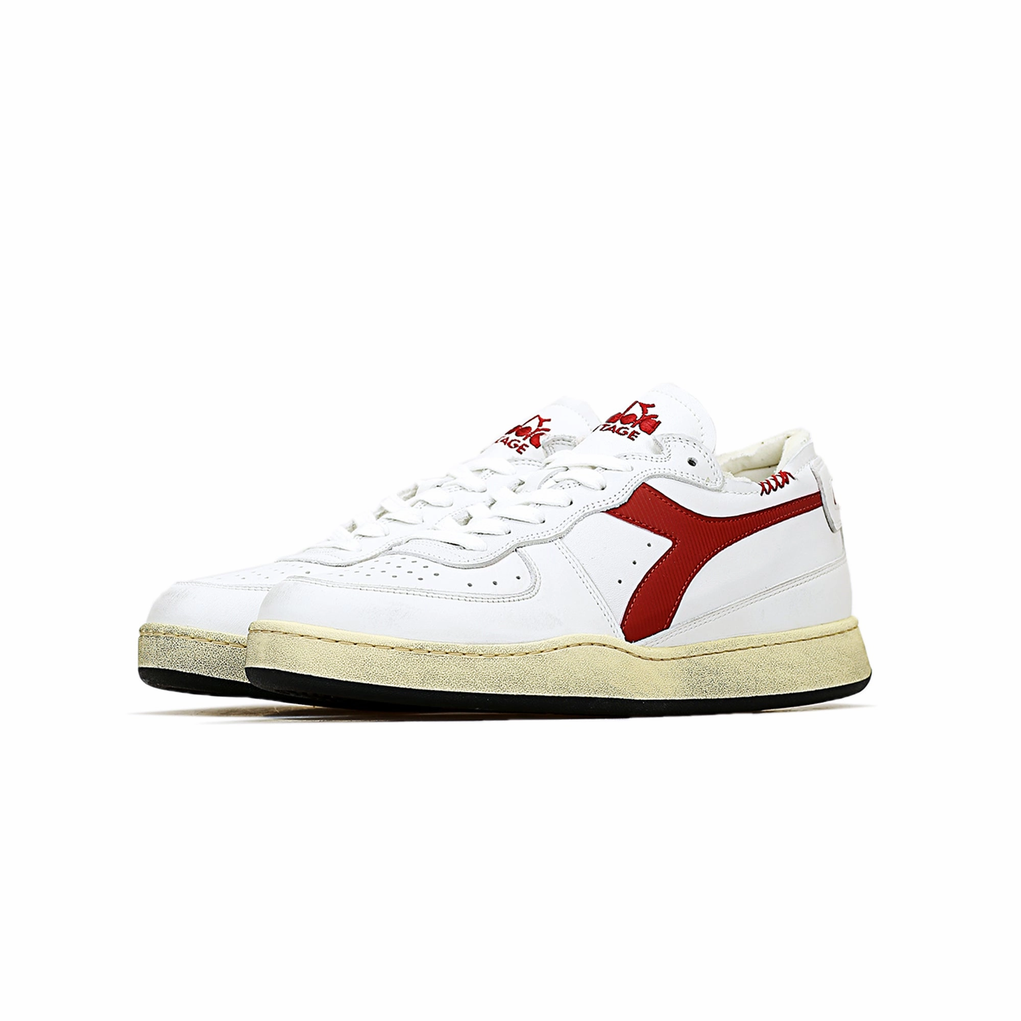 Diadora Mens Mi Basket Row Cut Shoes Ventilation Ports