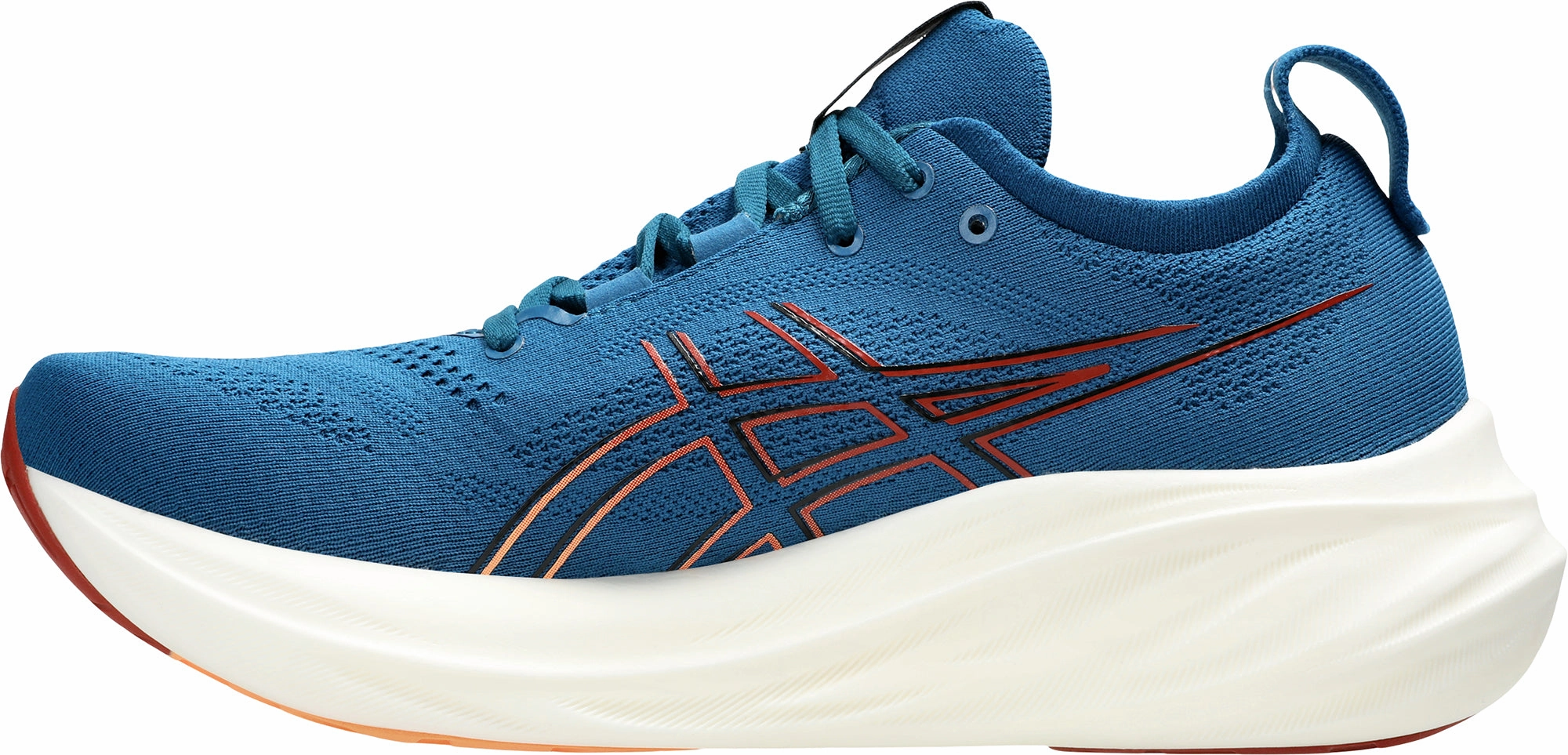 Asics Gel Nimbus 26 Mens Running Shoes - Navy Vertical Flexure Grooves