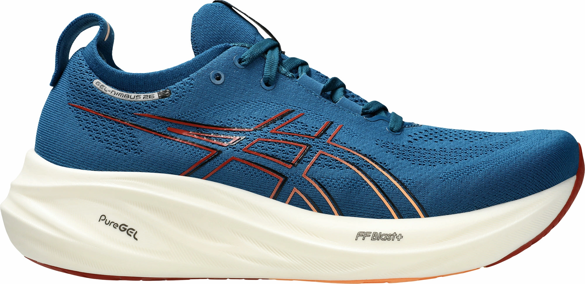 practical shoe usefulness Asics Gel Nimbus 26 Mens Running Shoes - Navy