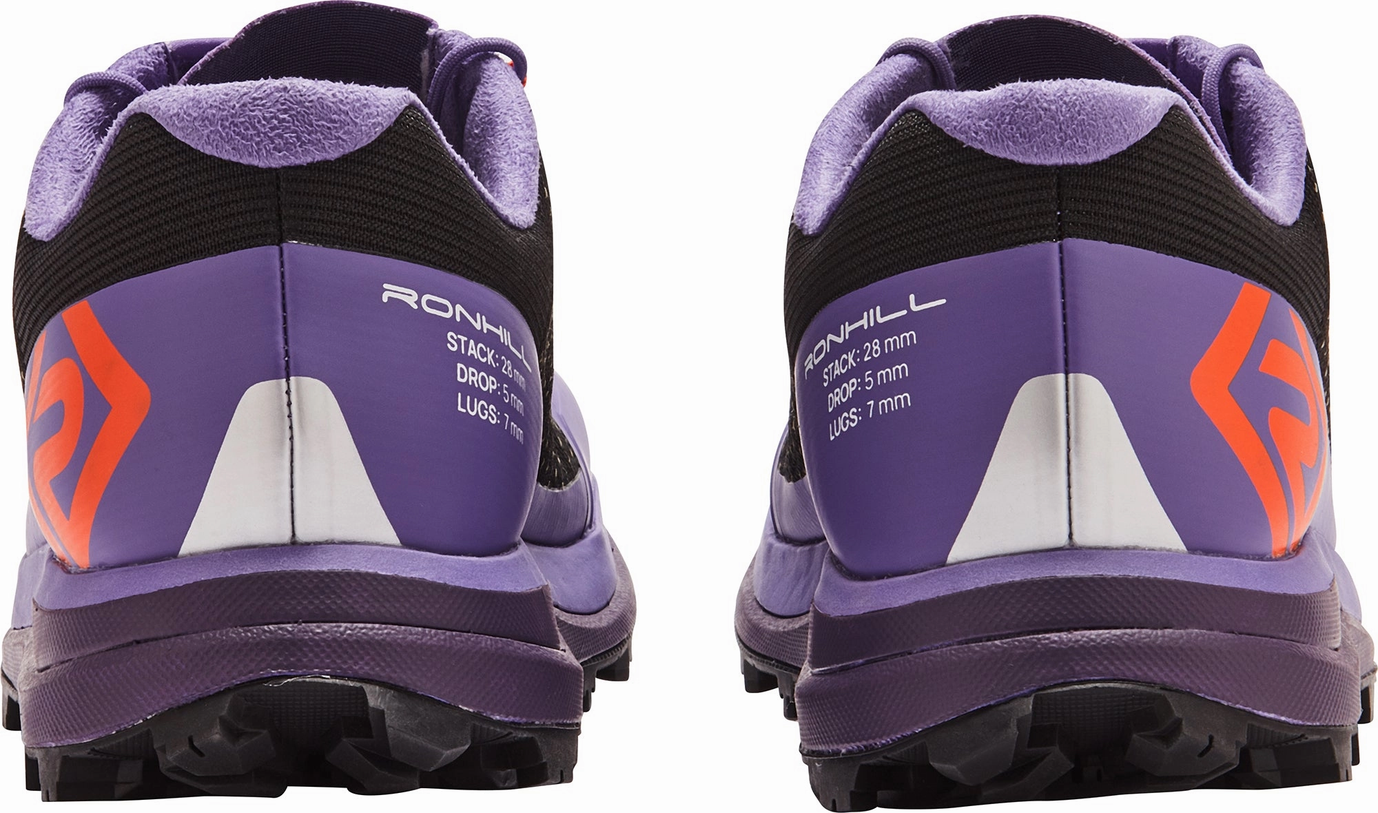 Split Toe Flex Adjustable Straps Ronhill Reverence Womens Trail Running Shoes - Purple