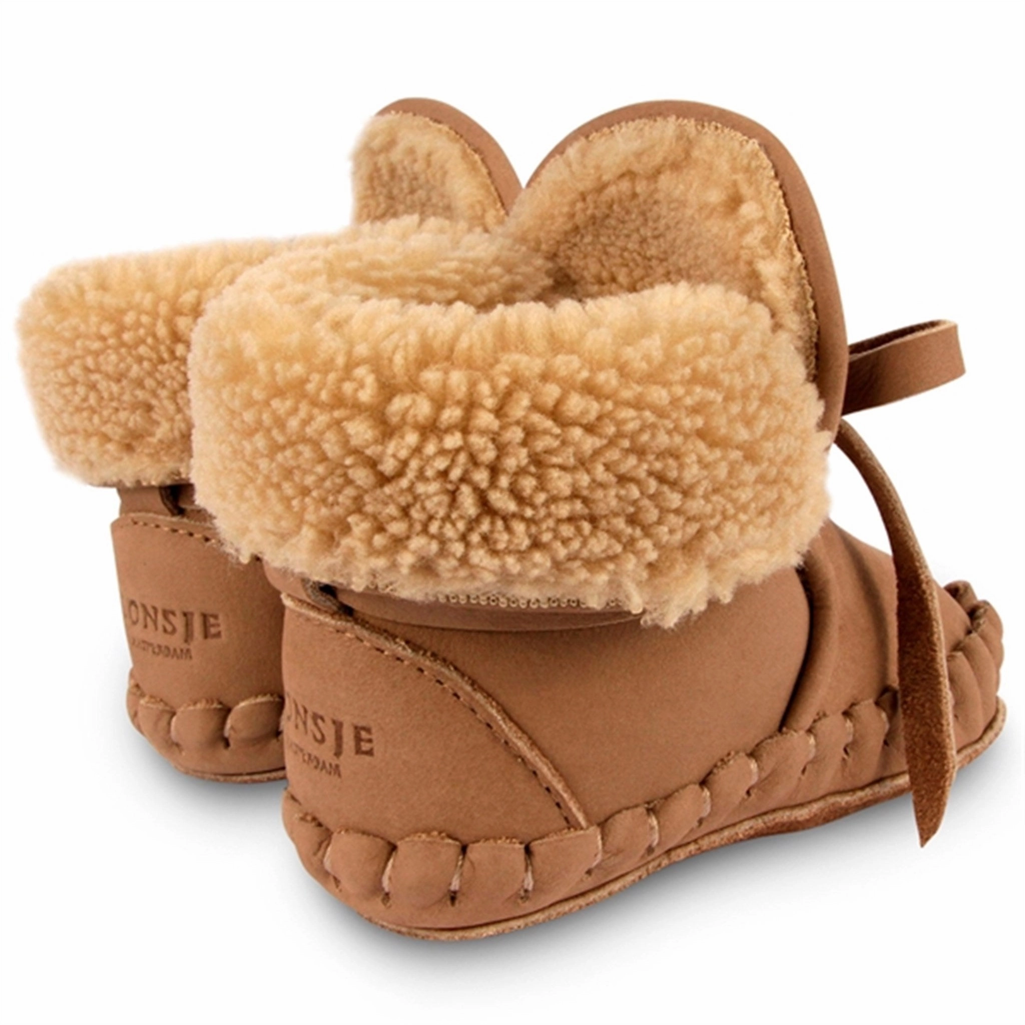 Comfort Slip-On Sandals Donsje Baby Jaya Lining Truffle Nubuck